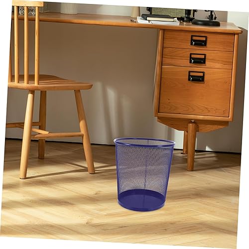 Miniatura 2 de FOYTOKI Cubo de basura para desechos de alimentos, cesta de alambre, cubo de basura circular para exteriores, papelera de cocina, papelera para el