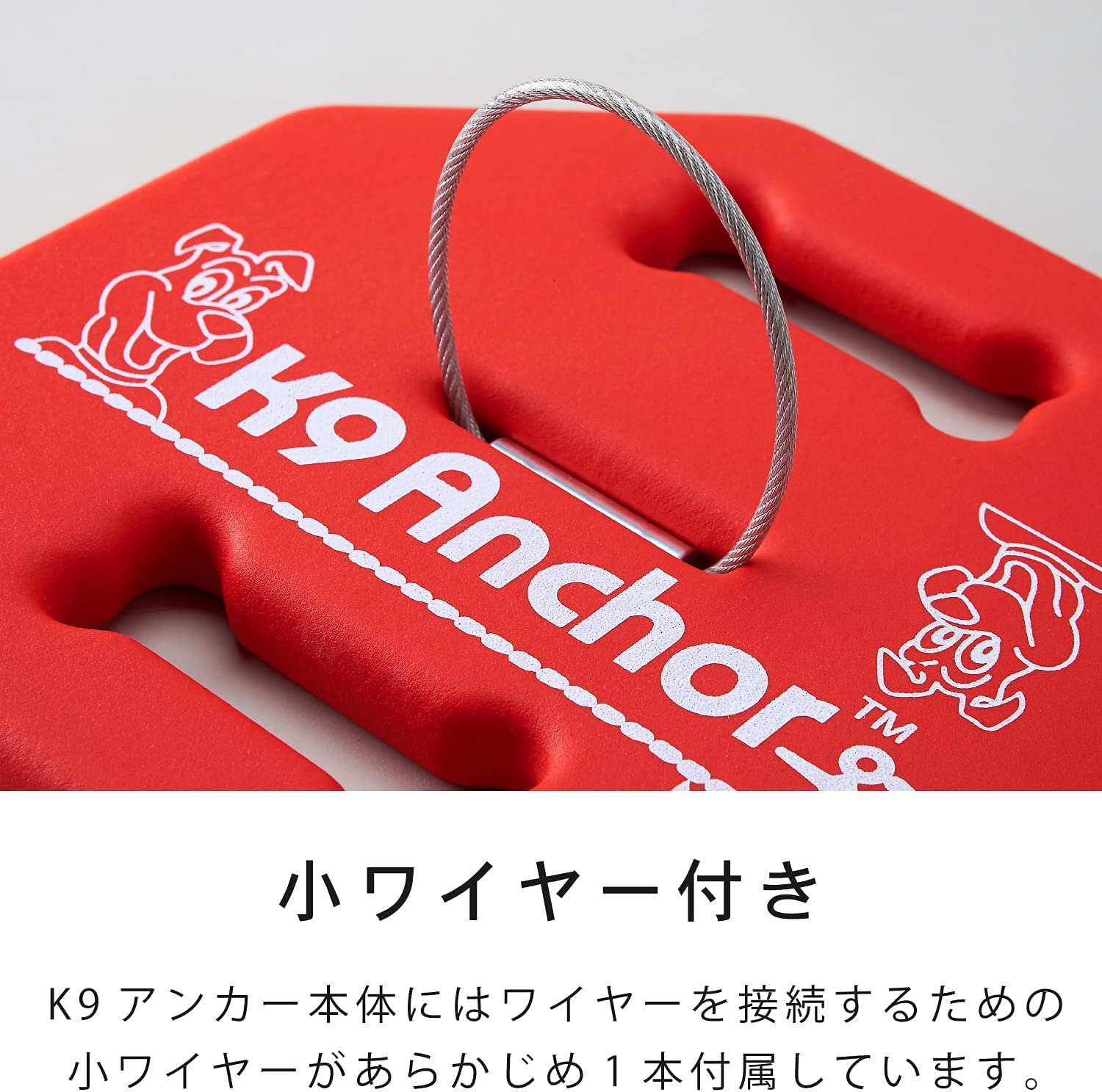 Amazon.co.jp: 【OFT】 K9アンカー本体＋90cmワイヤー 係留 おもり 9kg