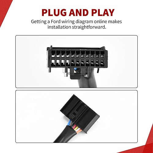 Miniatura 7 de YITAMOTOR Espejo de remolque compatible con Ford F250 F350 F450 F550 Super Duty 2008-2016, espejo lateral derecho del pasajero, espejo de remolque