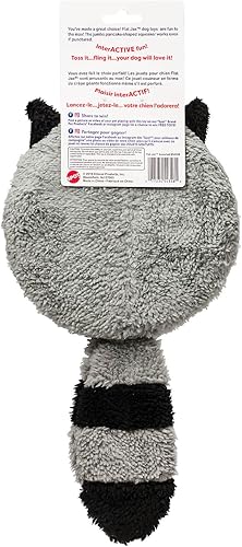 Miniatura 2 de SPOT Flat Jax - Juguete para perros y cachorros con chirriador duradero de tamaño jumbo que mantiene el chirrido incluso si se perfora, ideal para