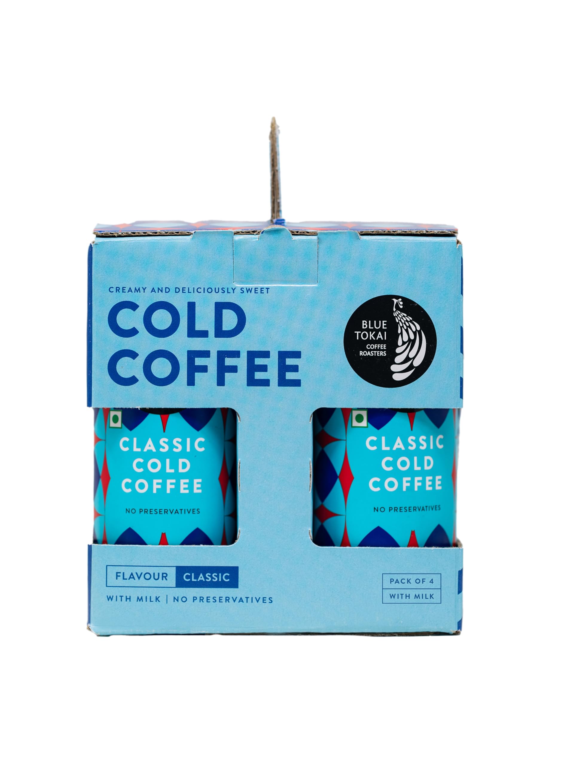 Blue Tokai Coffee Classic Cold Coffee Can 220ml | Creamy delicious Strong Ready-to-Drink| No Preservatives |Made with 100% Speciality Grade Arabica Coffee | Pack of 4 (B0DC6PZ913) Amazon Price History, Amazon Price Tracker