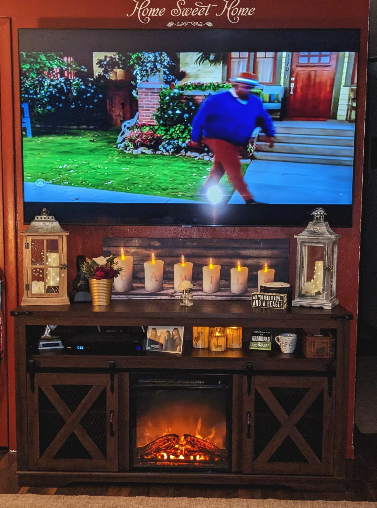 28/mo Finance Okvnbjk Fireplace TV Stand for TVs up to 70