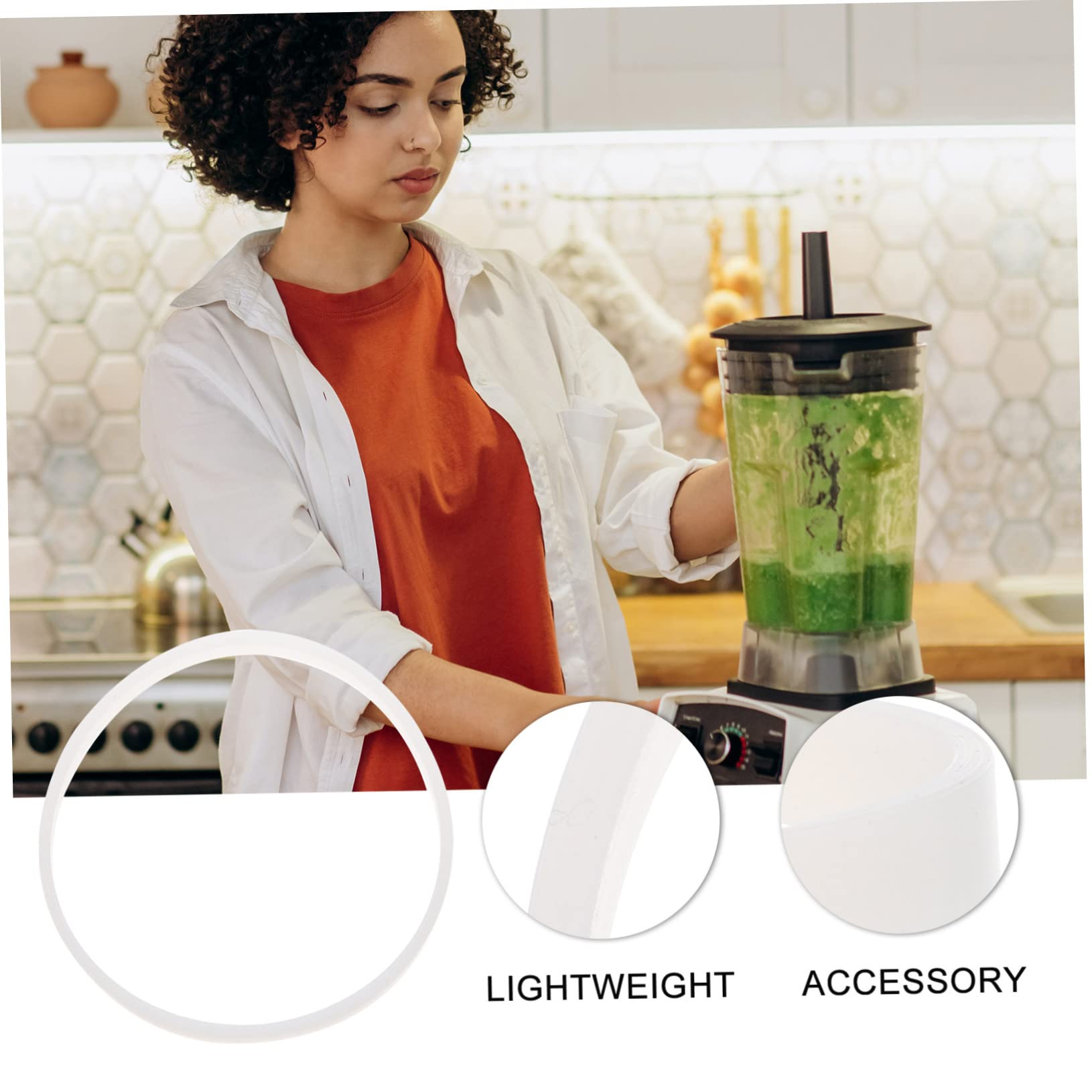 CIYODO 6Pcs Silicone Gasket Replacement for Juicer Sealing Ring for Efficient Juicing Kitchen Accessory for Smoothies and Juicing Applications