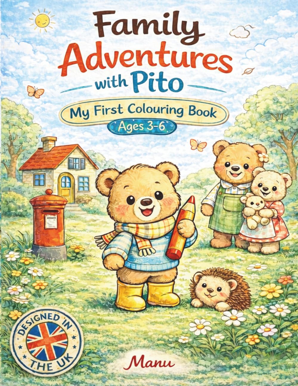Family Adventures with Pito: My first colouring book