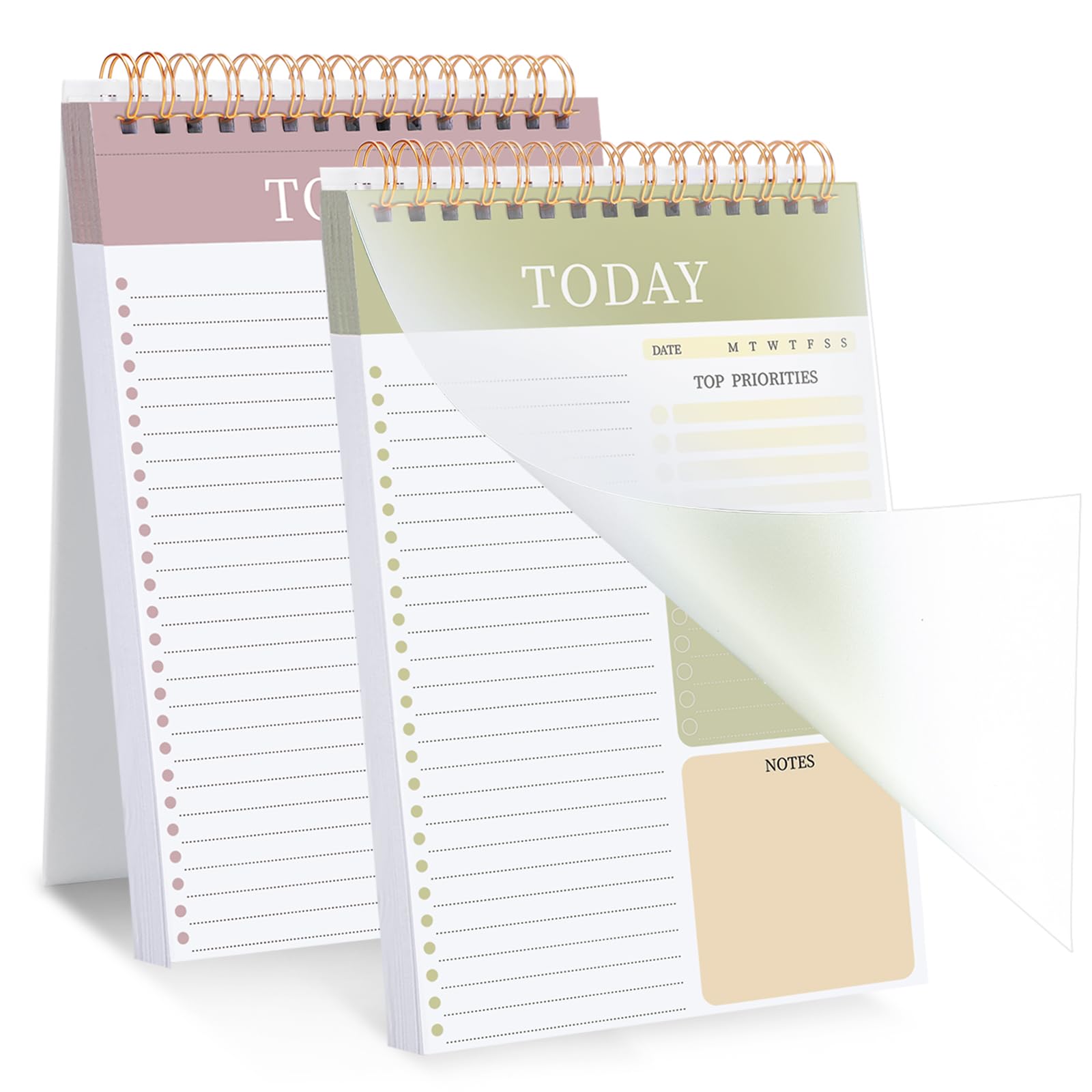 Thboxes 2 Pack To Do List Notepad, A5 Undated Daily Planner Task Checklist