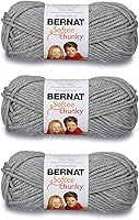 Vista 38 de Ovillo sólido Bernat Softee Chunky, Acrílico, Rojo Berry, Paquete de 1