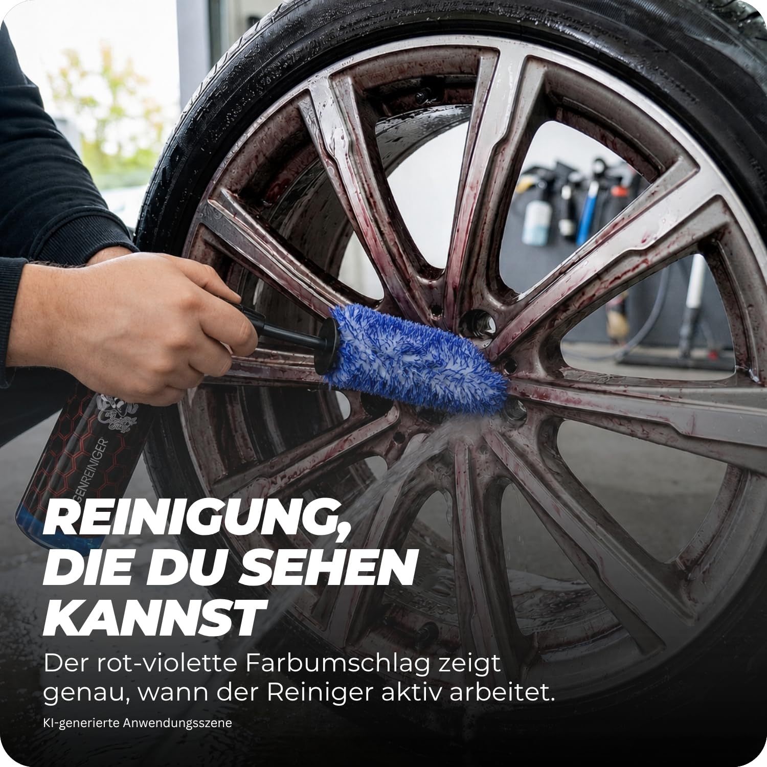 Felgenreiniger 22L / 24,5KG - Kraftvolle Bremsstaub- & Schmutzentfernung - Farbindikator - Säurefrei & materialschonend