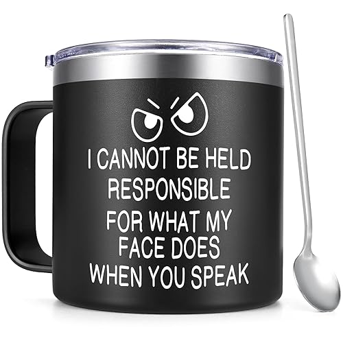 Qtencas Funny Coffee Mug for Men - I Cannot Be