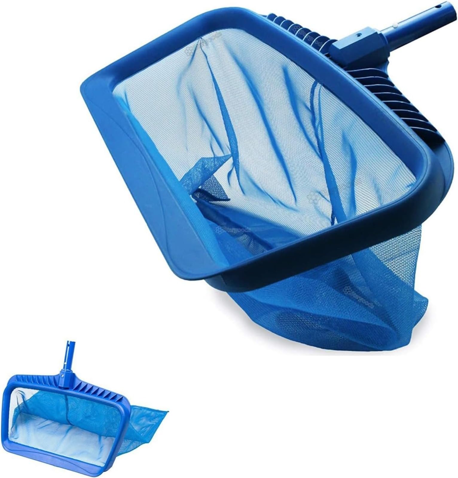Wytrzymała siatka na liście basenowe 50 cm, solidna rama z drobną siatką, głęboka torba, teleskopowy uchwyt ułatwiający czyszczenie, idealna do basenów i stawów