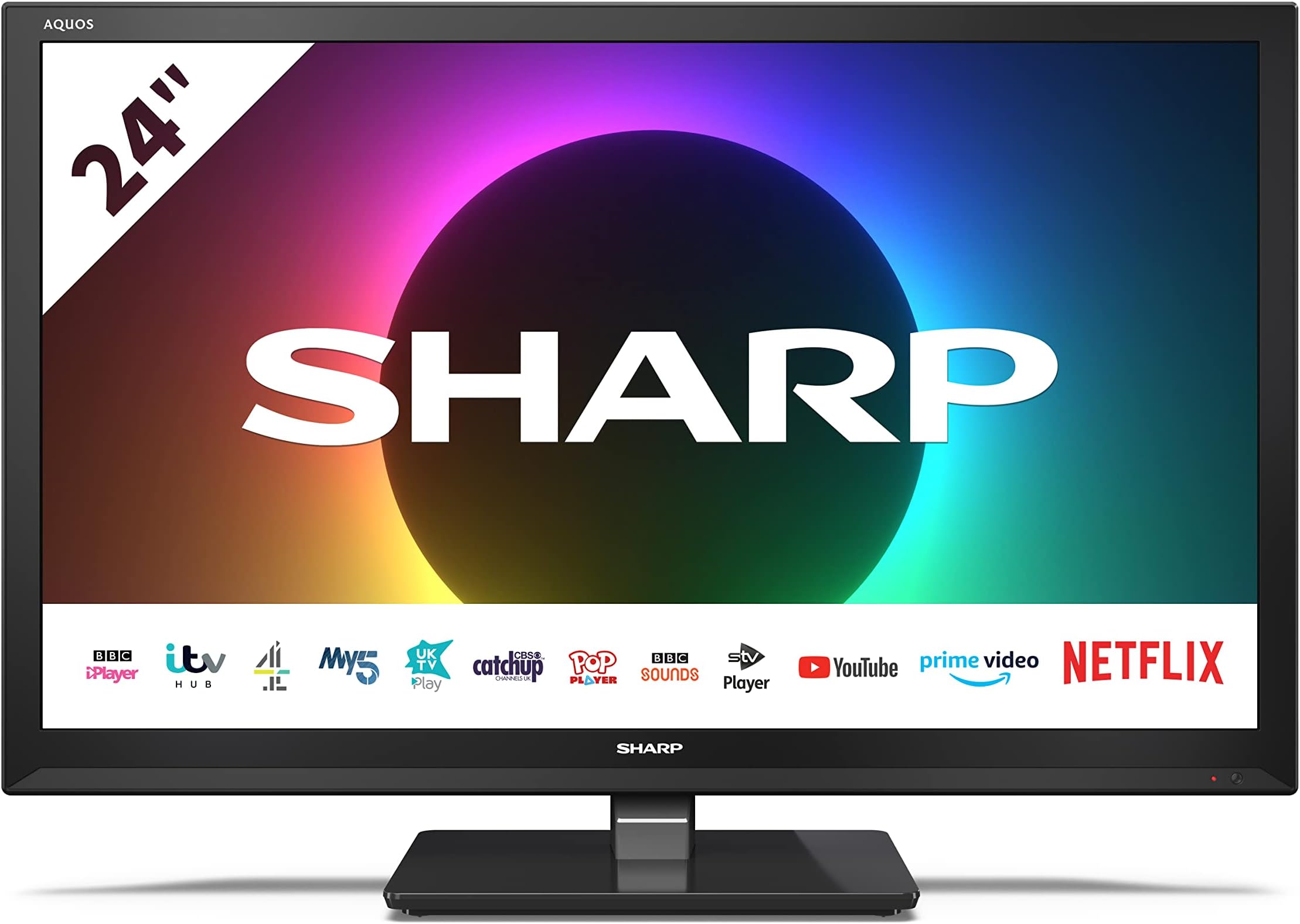 SHARP 1T-C24EE6KC2FB 24 Inch Smart TV, HD Ready LED Display with DTS ...