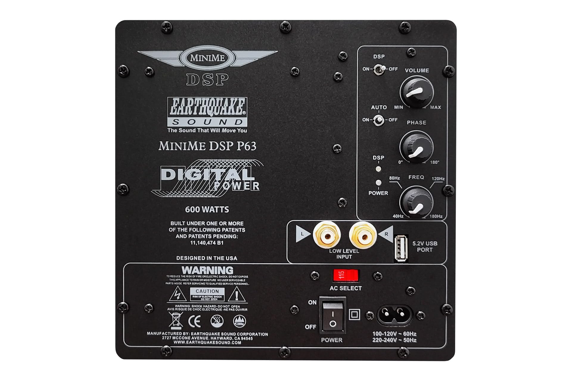 Amazon.com: Earthquake Sound MiniMe DSP P63B 6.5-Inch Micro