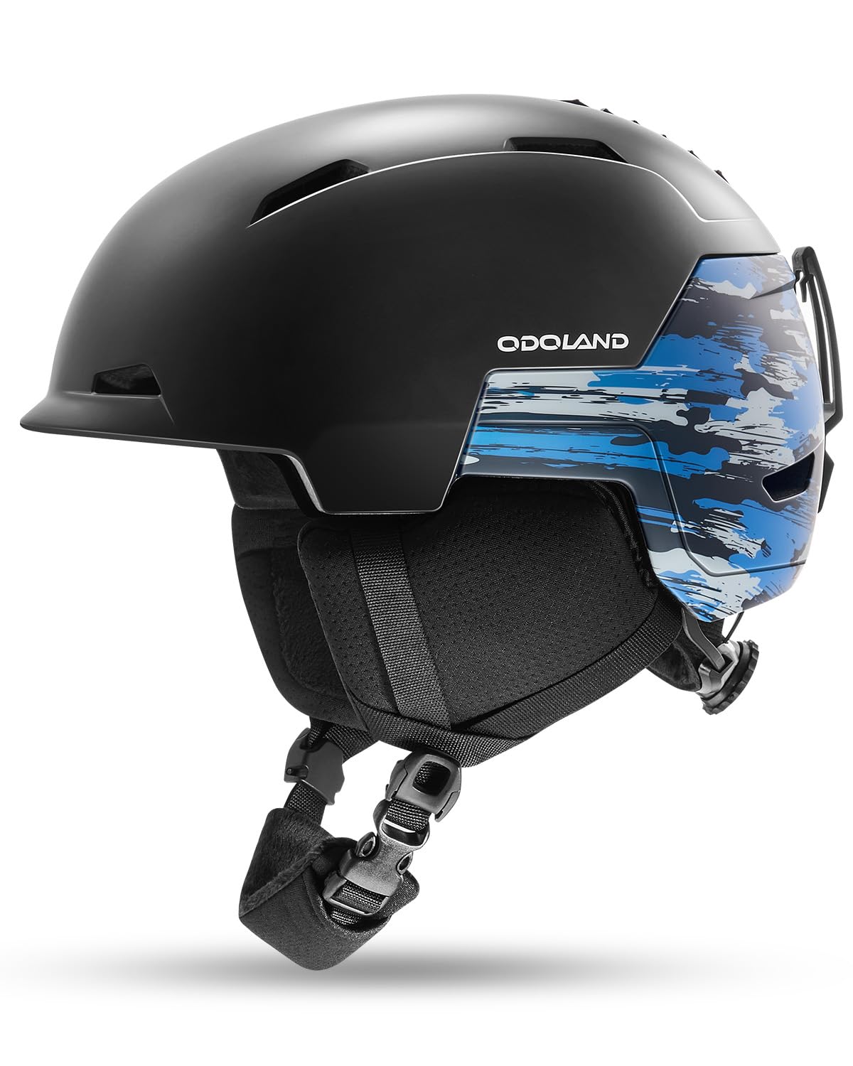 Odoland Skihelm met Skibril, Unisex Wintersporthelm met Skimasker met 10 ventilatiegaten, Uitneembare Voering, Verstelbare Maat, voor Volwassenen en Jongeren, Zwart, S: 54-56cm Odoland Skihelm met Skibril, Unisex Wintersporthelm met Skimasker met 10 ventilatiegaten, Uitneembare Voering, Verstelbare Maat, voor Volwassenen en Jongeren, Zwart, S: 54-56cm
