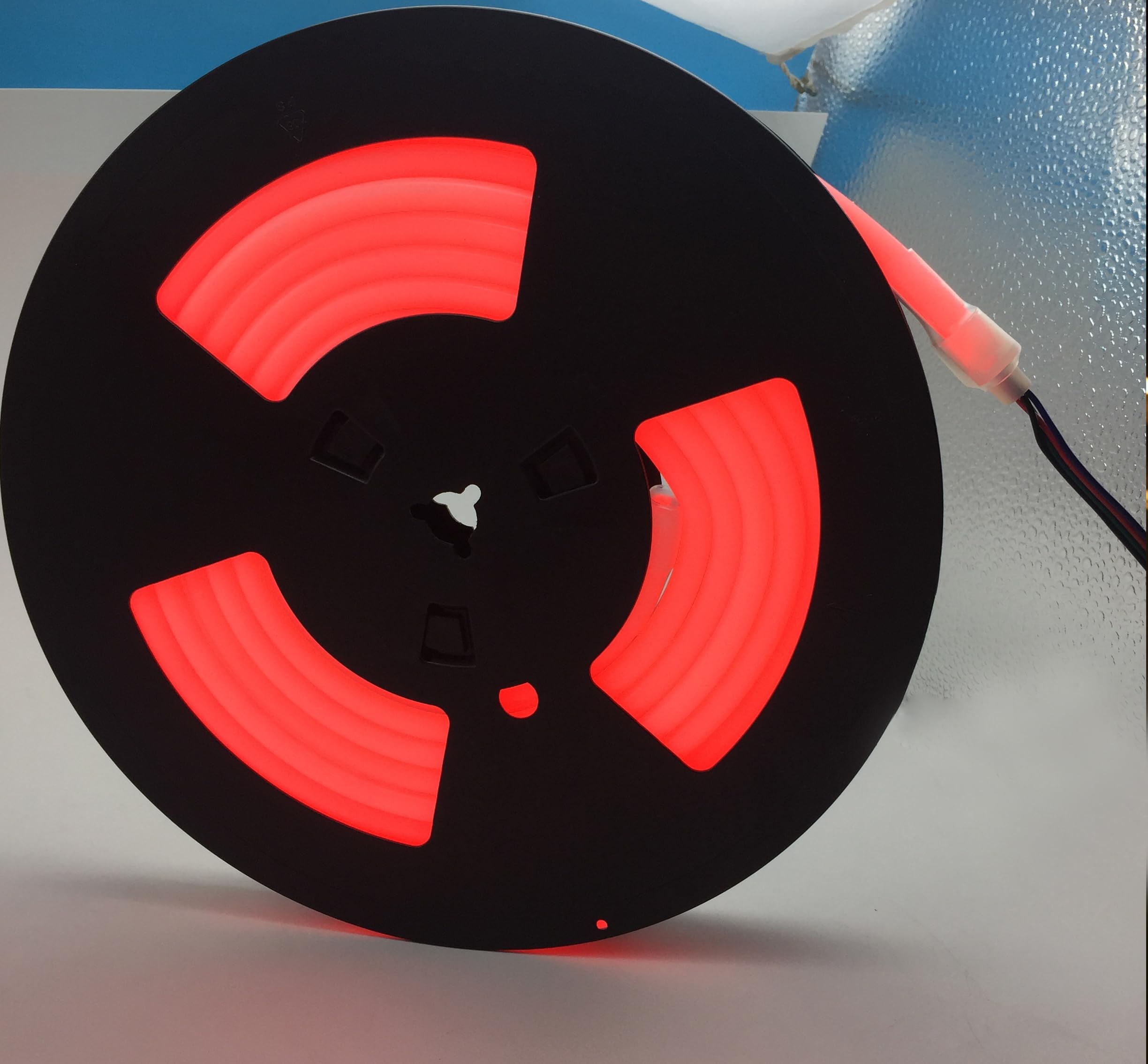 Led Rouge Bras ShineBurky Ruban LED Néon Rouge 5M, 12V Bande LED Lumineuse Néon IP65 ...