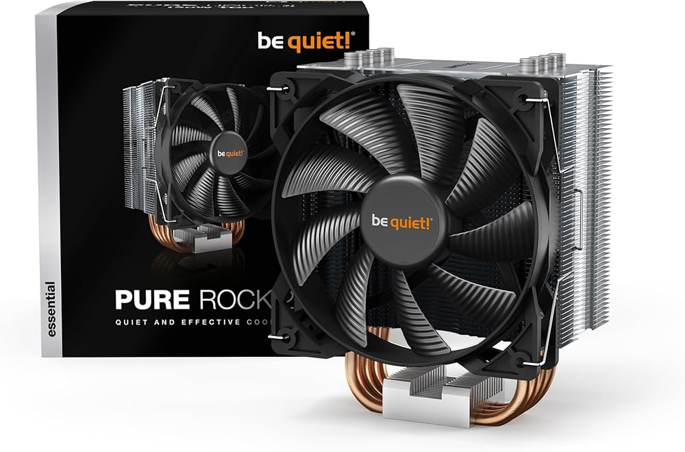 be quiet! Pure Rock 2, BK006, 150W TDP, CPU cooler, brushed aluminum, HDT technology thumbnail 5