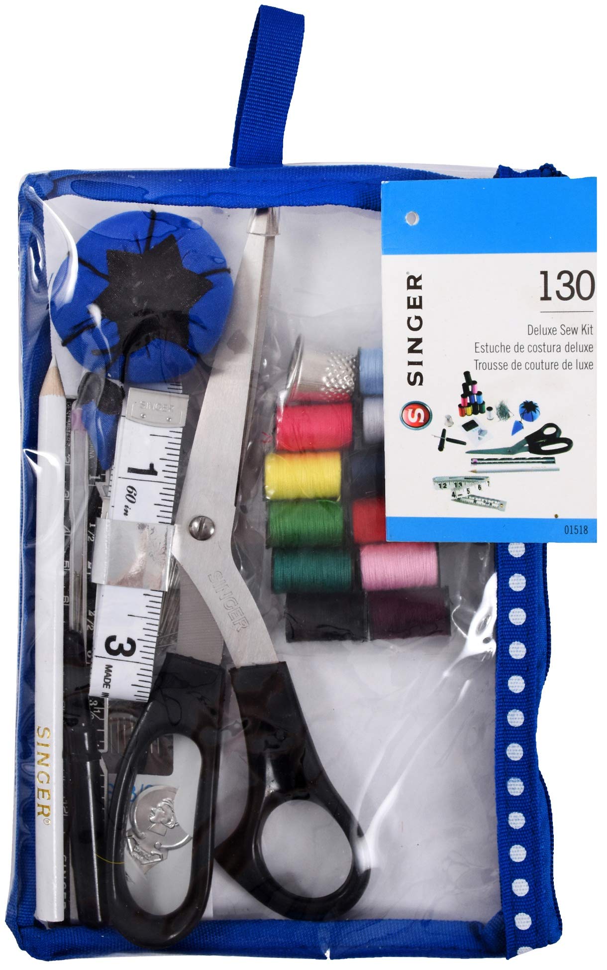 SINGER Beginner's Sew Kit W/Zipper Pouch 130pcs