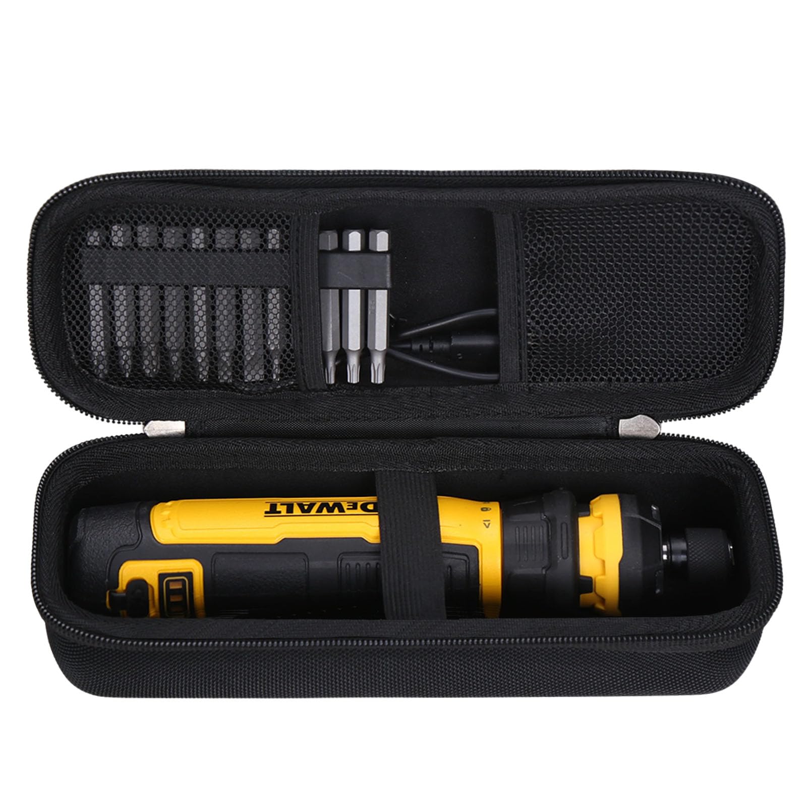 worfty Case for DEWALT Cordless Screwdriver with FLEXDRIVE Control and Screwdriving Bits DWHT66719 - Travel Protective Carrying Storage Bag (Full Black)