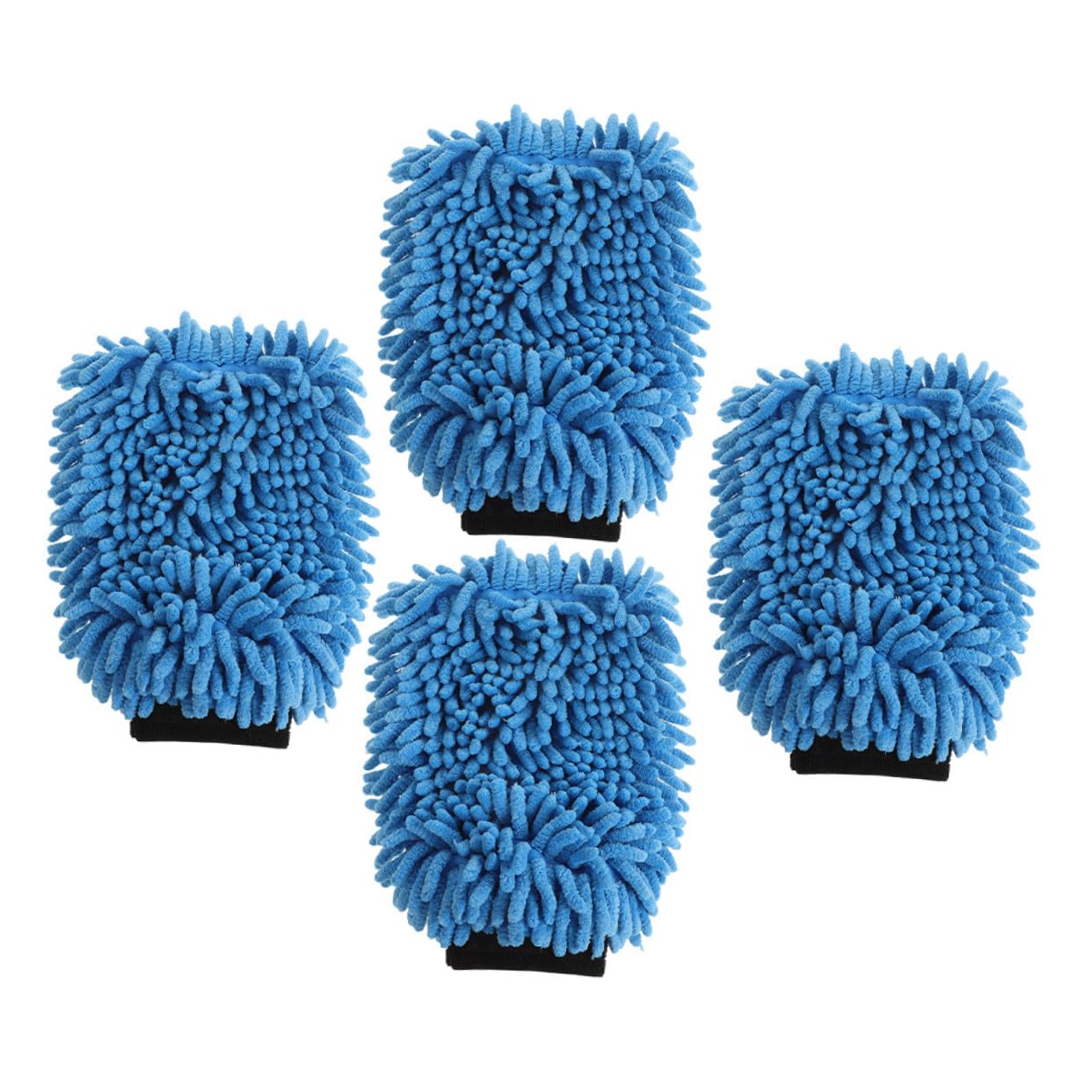 Guante de Microfibra para Lavado de Coches, 4 Piezas Absorbentes | Azul, para Mantenimiento Diario del Coche y Hogar, Protege las Manos y Es Suave Pintura Color Aleatorio
