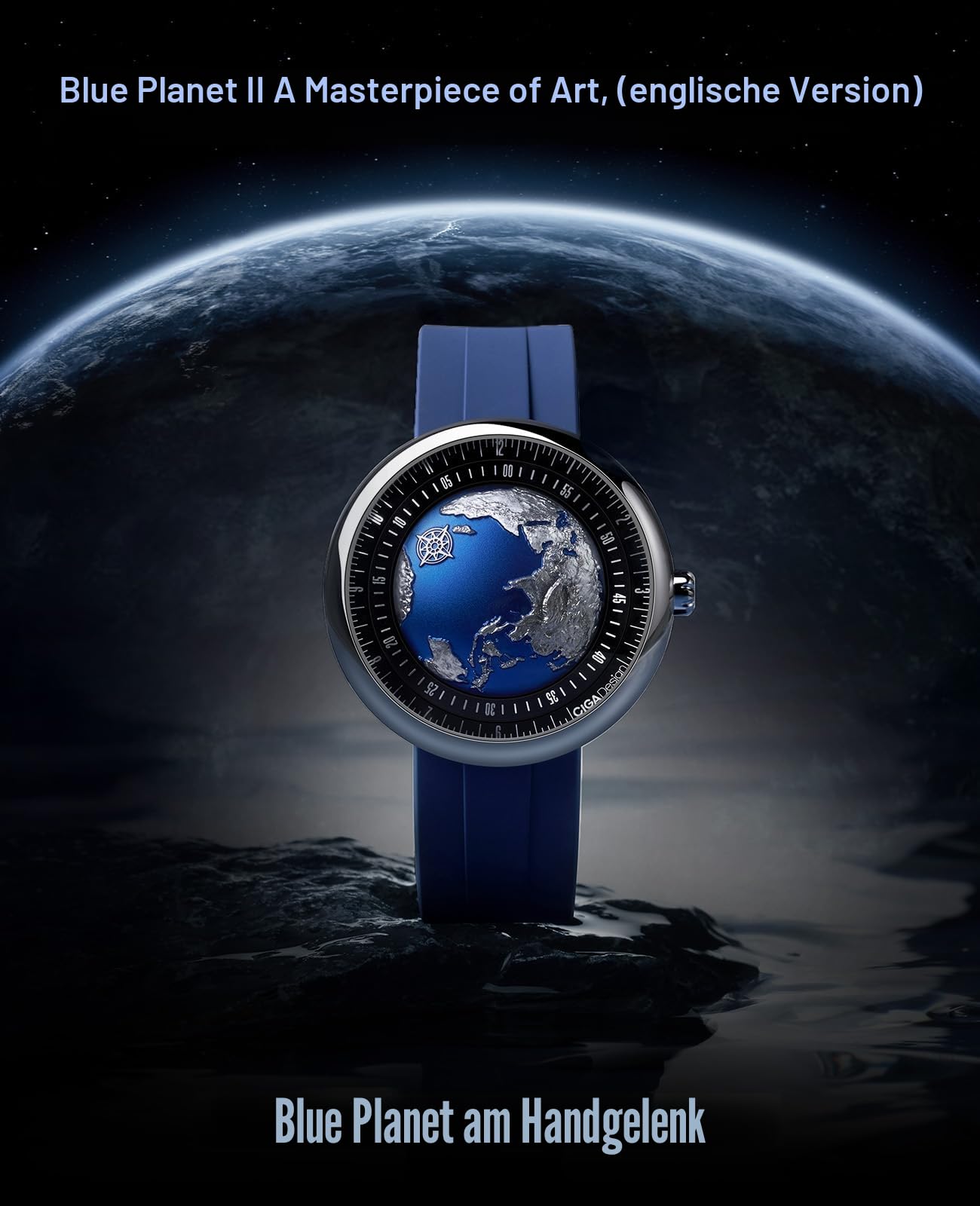 CIGA Design Blue Planet II Automatik Uhr Herren 46MM Edelstahl