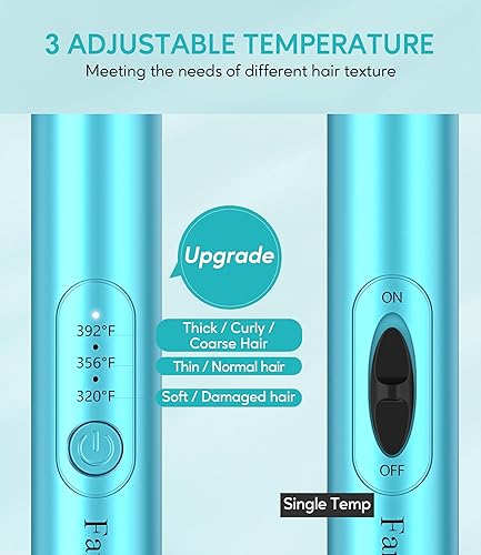 Vista 12 de FARERY Mini cepillo térmico, rizador de 3/4 pulgadas, cepillo redondo calentado para dar volumen y rizos pequeños, rizador de tamaño de viaje