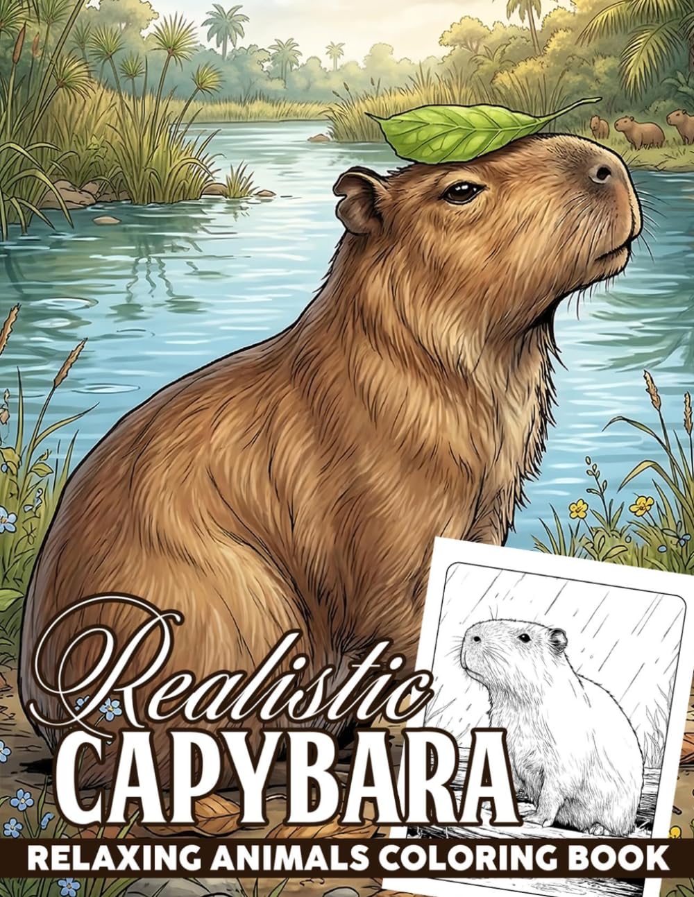 Realistic Capybara Coloring Book: Wetland Creature Coloring Pages For All Ages With Detailed Illustrations, Cute Scenes, Forest Settings To Relax And Enjoy