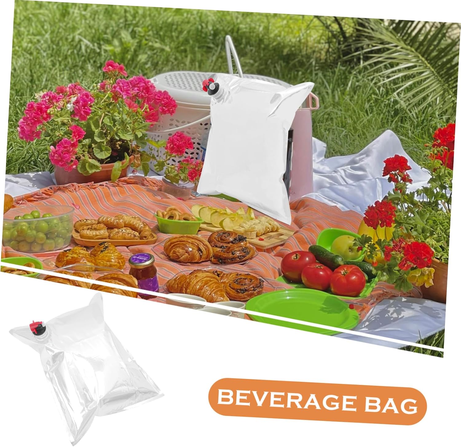 SECFOU 10pcs Red Wine Portable Packaging Bag Wine Saver Liquor Pouch Refillable Beverage Storage Pouch