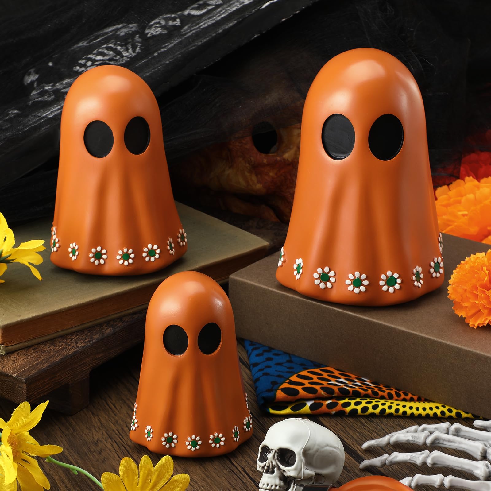 Amazon.com: Tellingyou 3 Pcs Day of The Dead Resin Mexican Ghost