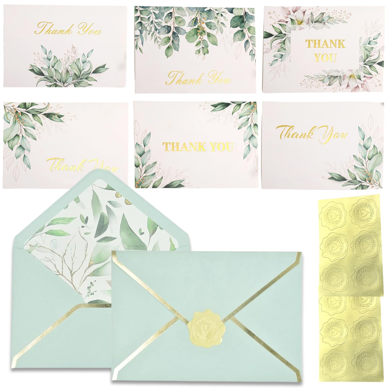 36 Pack Thank You Cards with Envelopes, Thank You Cards Multipack