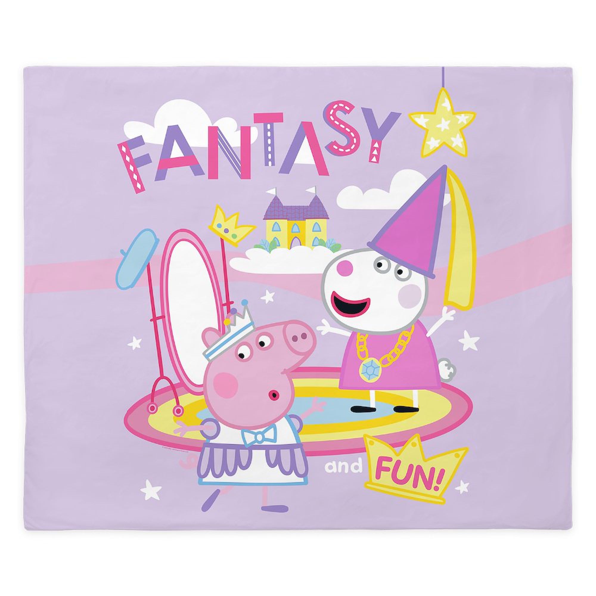 CafePress Peppa Pig: Fantasy and Fun King Duvet Cover, Printed Comforter Cover, Unique Bedding
