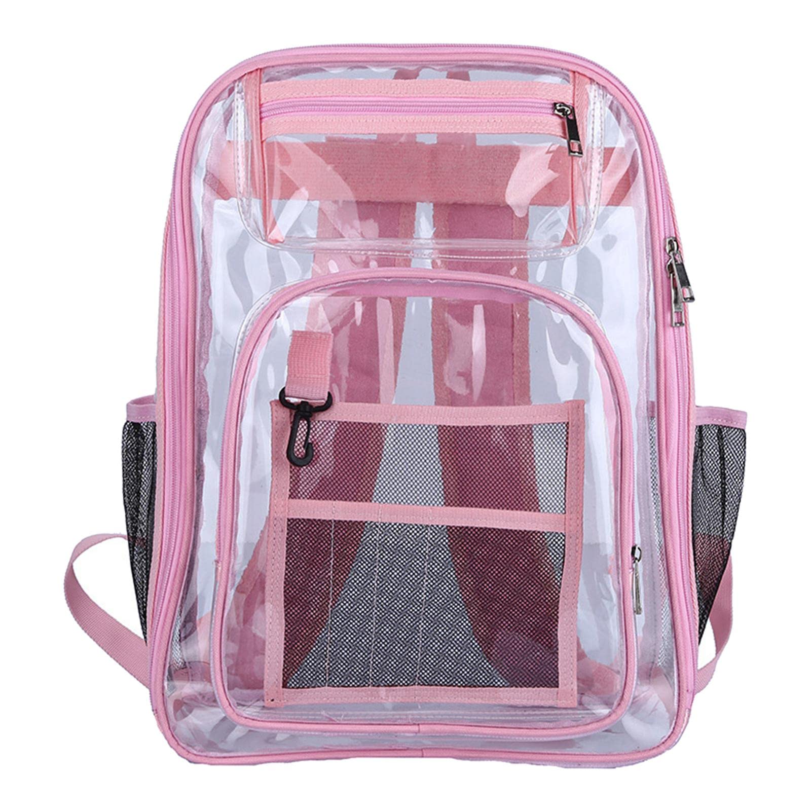 Enakshi® Transparent Backpack 2 Way Zip Reinforced Strap Durable for Sports Men Pink|Clothing, Shoes & Accessories | Womens Handbags & Bags-image-39
