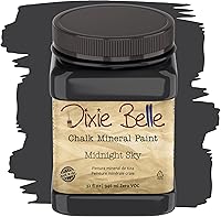 Vista 192 de Dixie Belle Paint Company - Pintura con acabado de tiza para muebles, color blanco lino (Drop Cloth), 8 fl oz, pintura mineral color blanco lino mate