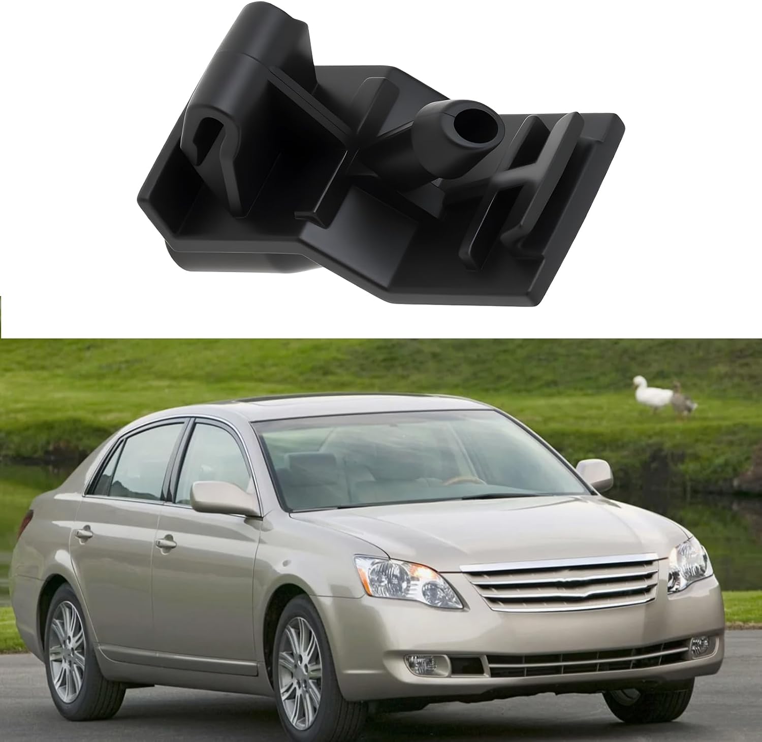 2Pcs Front Windshield Washer Nozzles Sprayers 85381-AC012 85381AC020 Compatible with Toyota Avalon 2005-2012