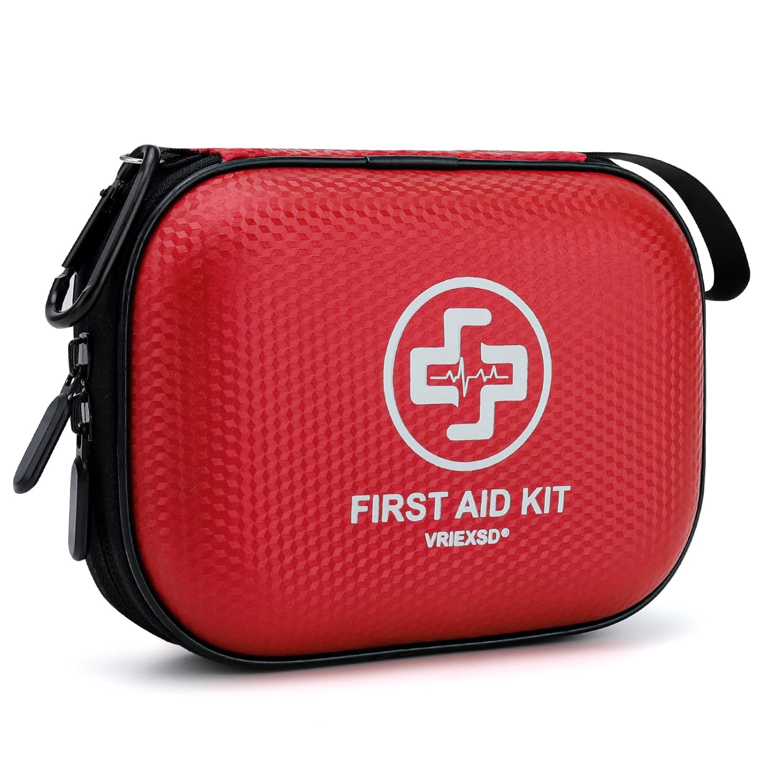 Mini First Aid Kit - 150 Piece Small Waterproof Hard Shell Medical Kit for Home Car Travel Camping