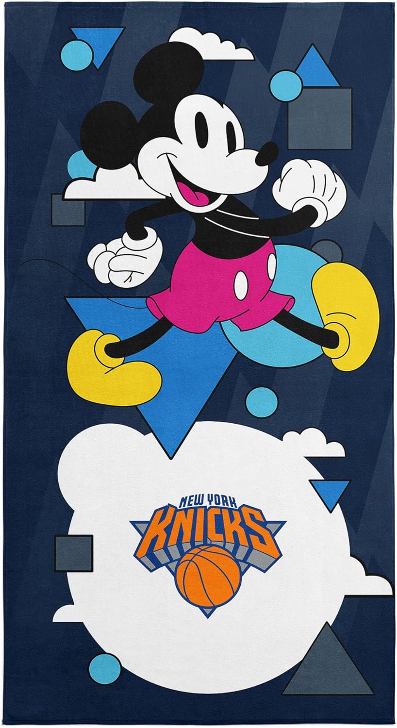 Northwest NBA Disney Microfiber Beach Towel, Lightweight Quick Dry Absorbent Bath Pool Swim Travel Gear, 30 x 60 Inches