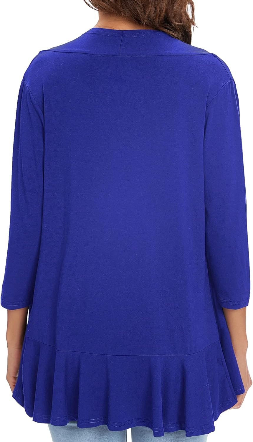 Urban CoCo Women's 3/4 Sleeve Casual Cardigans for Women Trendy Open Front Lightweight Cover Ups - Image 5