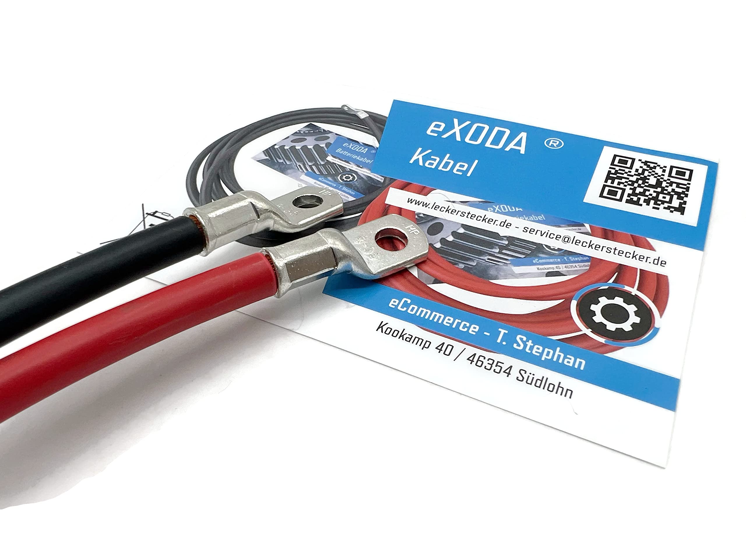 Exoda set di cavi batteria 35 mm² con incisione non personalizzata