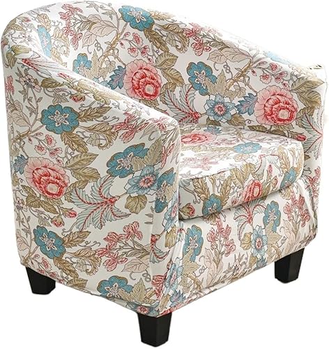 JABSY Stretch Full wrap semi-Circular Sofa Cover Double Layered Split Sofa Cover Coffee Chair Cover Color F