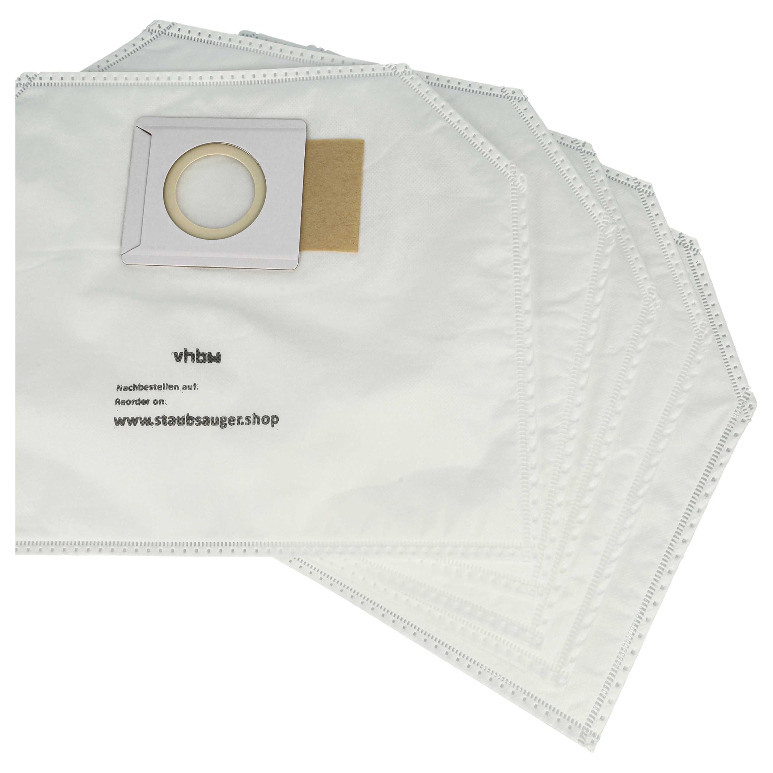 vhbw 10x bolsa reemplaza Makita 197903-8 para aspiradora - 36 cm x 28 cm blanco