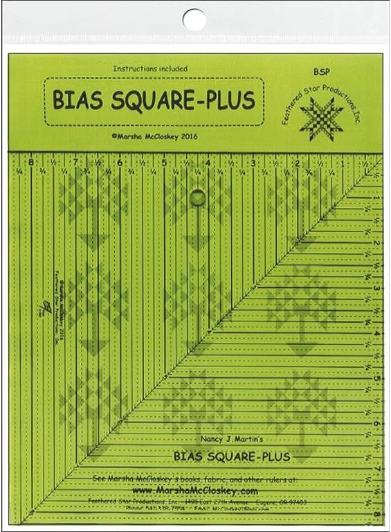 Amazon.com: Feathered Star Ruler Bias Square-Plus, Clear