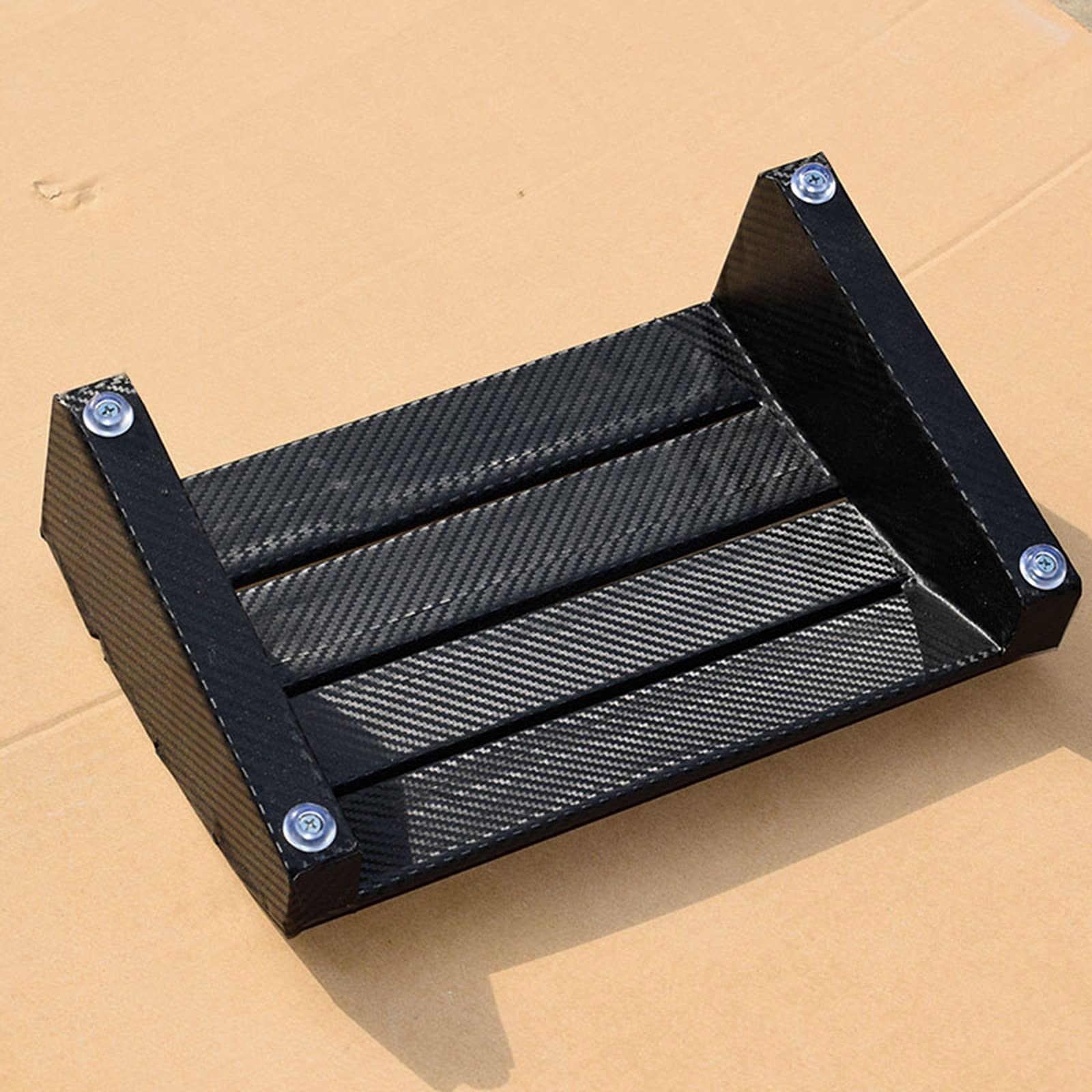 Poggiapiedi Nero Inclinato Legna Poggiapiedi per sotto La Scrivania al Lavoro, Lato del Divano, Ufficio Casa, Antiscivolo Ergonomico Sgabello, Regalo di Natale/Compleanno