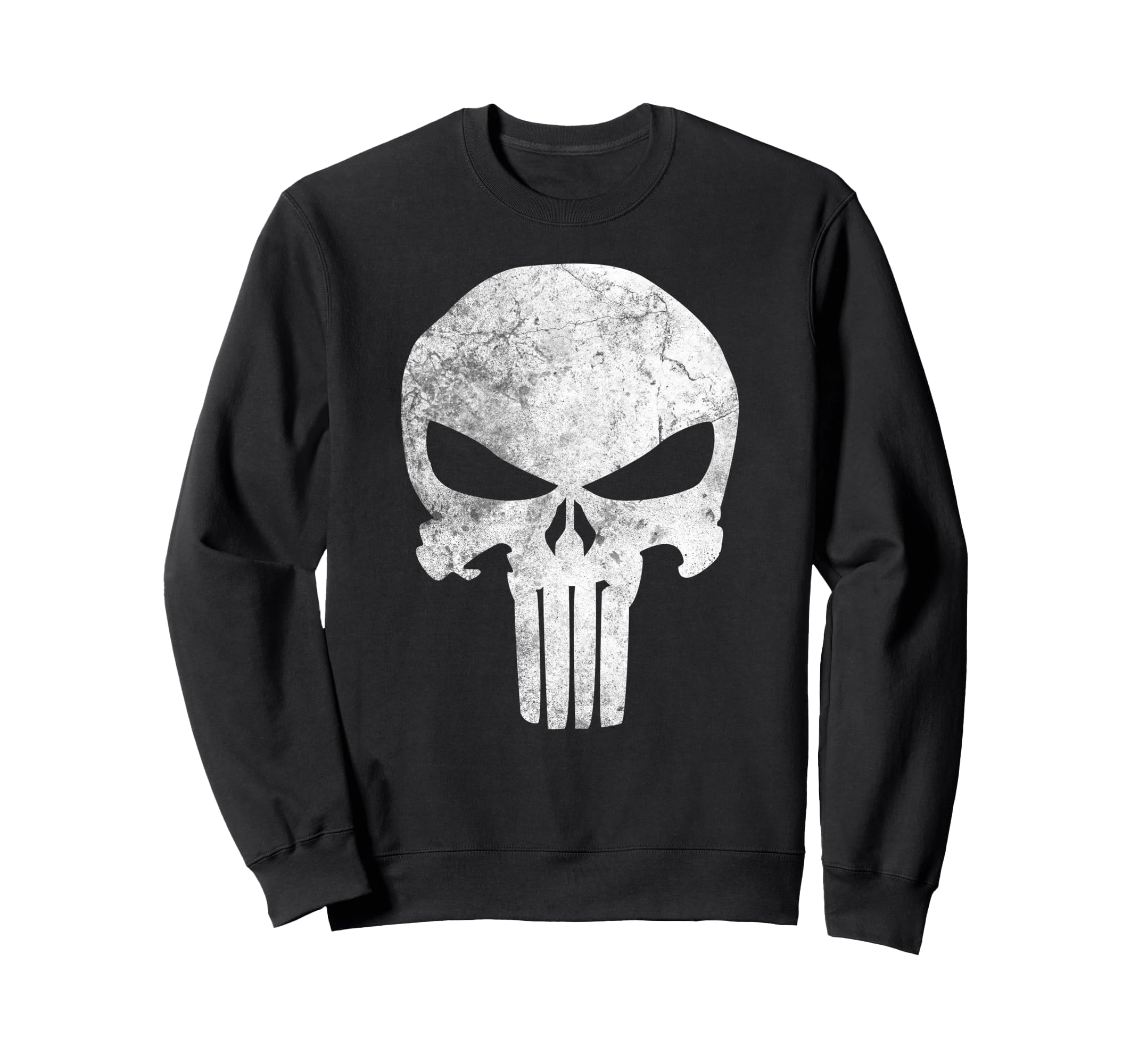 Marvel Comics Punisher Skull Symbol Distressed Sudadera