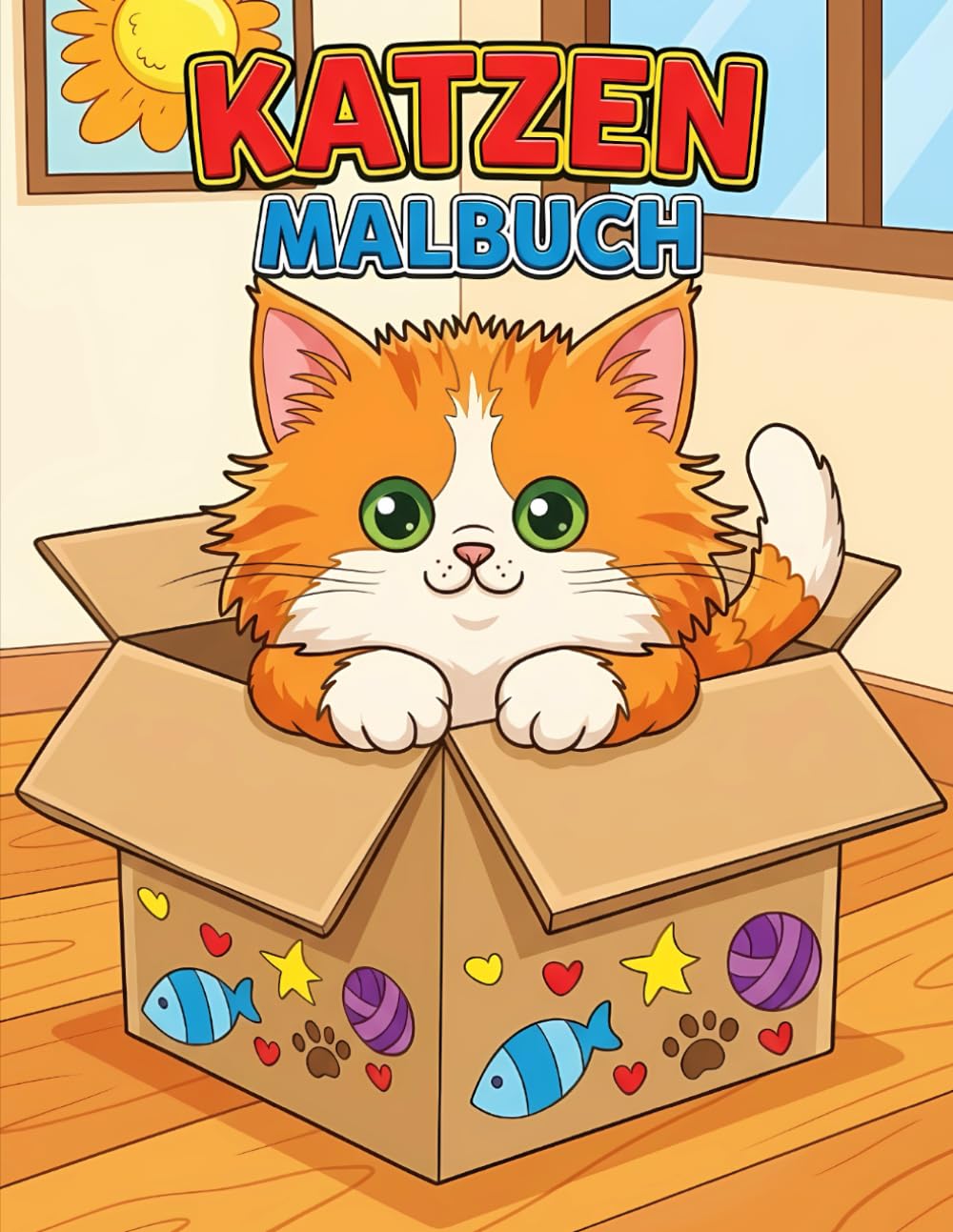 Katzen Malbuch für Kinder: Fröhliche Illustrationen zum Ausmalen für entspannte Nachmittage und kreative Pausen