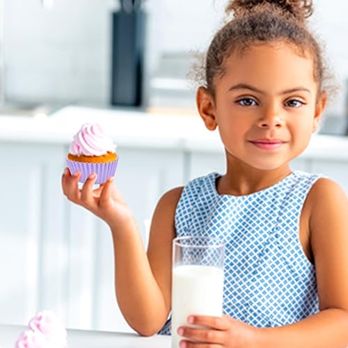 Miniatura 2 de Forros para cupcakes para hornear, 100 forros para magdalenas, tazas de papel estándar para hornear, envoltorios de magdalenas antiadherentes, vasos