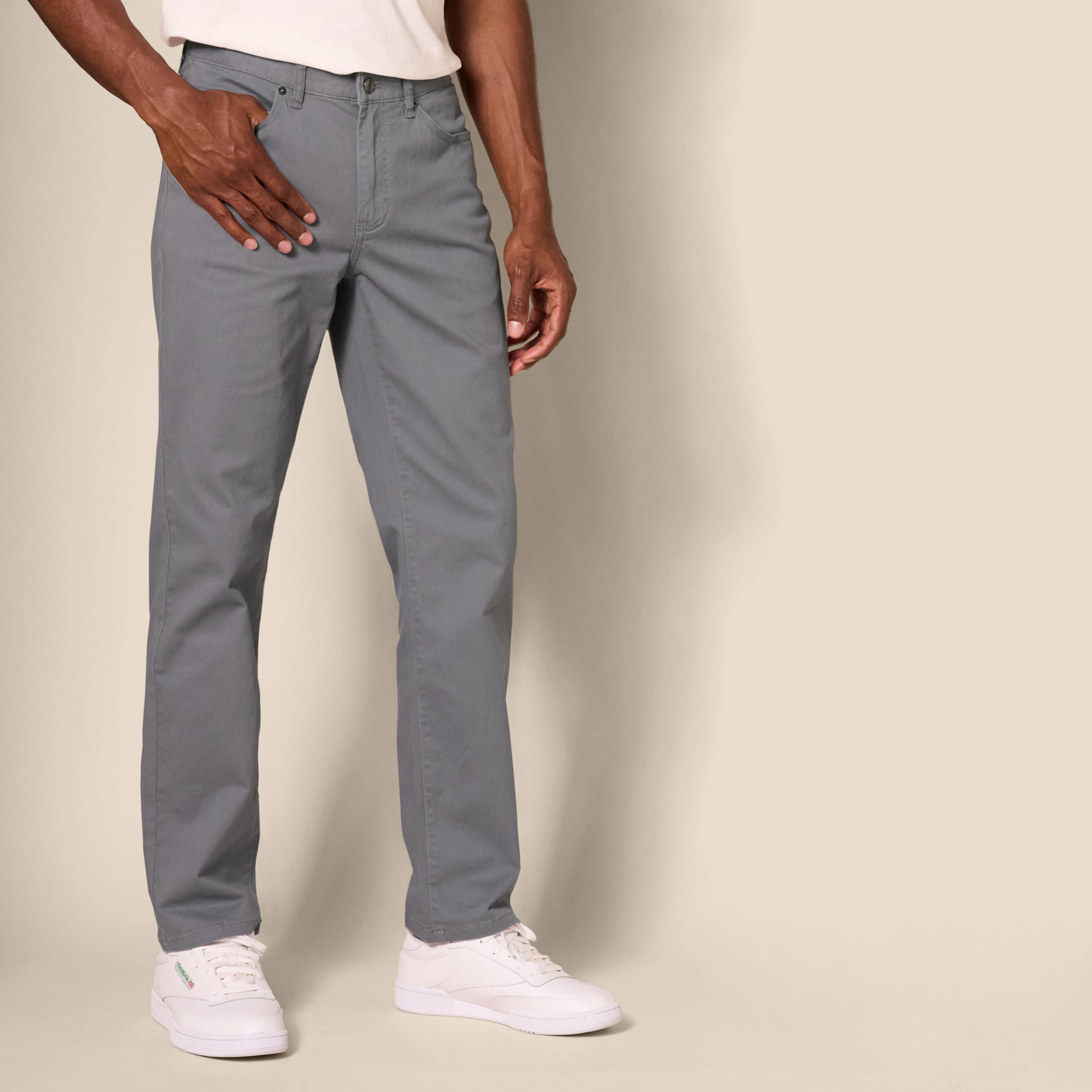 Amazon Essentials Pantalon en Sergé Stretch 5 Poches Coupe Athlétique (Grandes Tailles Disponibles) Homme