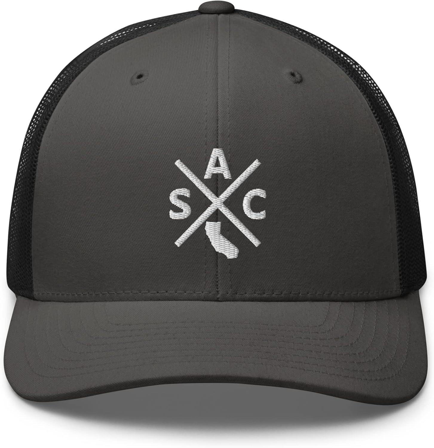 Retro Sacramento Trucker Hat Mesh SAC Cross Trucker Cap