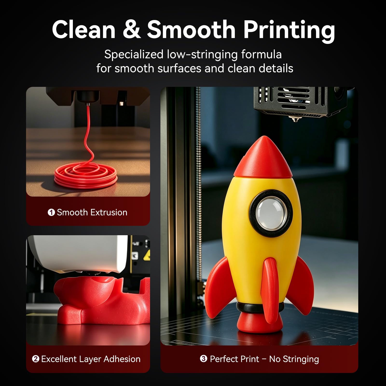 Kingroon Pack 10kg Filamento PETG 1.75mm, Assortimento 10 Colori Vari C0508
