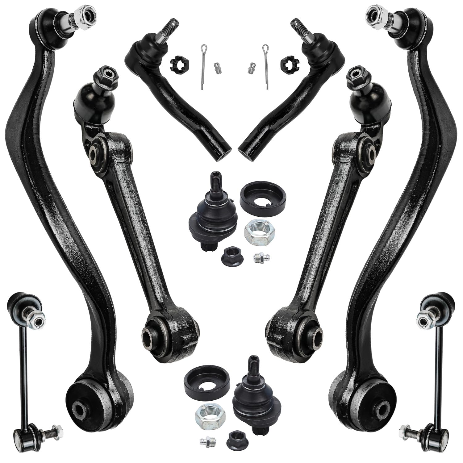 Detroit Axle - 10pc Front End Kit for Ford 07-10 Fusion, 07-09 Lincoln MKZ