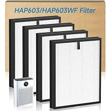 4-Pack HAP603 Replacement Filter for ECOSELF HAP603 & HAP603WF Air Purifier