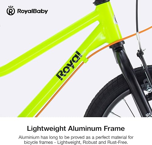 Miniatura 3 de RoyalBaby Bicicleta para niños, de aluminio ligero de 16 y 18 pulgadas, bicicleta para niños y niñas de 4 a 9 años, varios colores