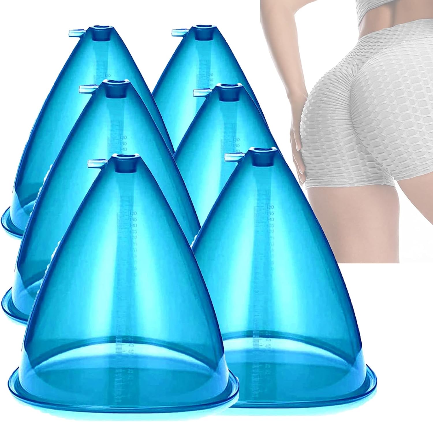 DEWE Vacuum Suction Cupping Cup Cupping Therapy Set Butt Lifting Full Massage