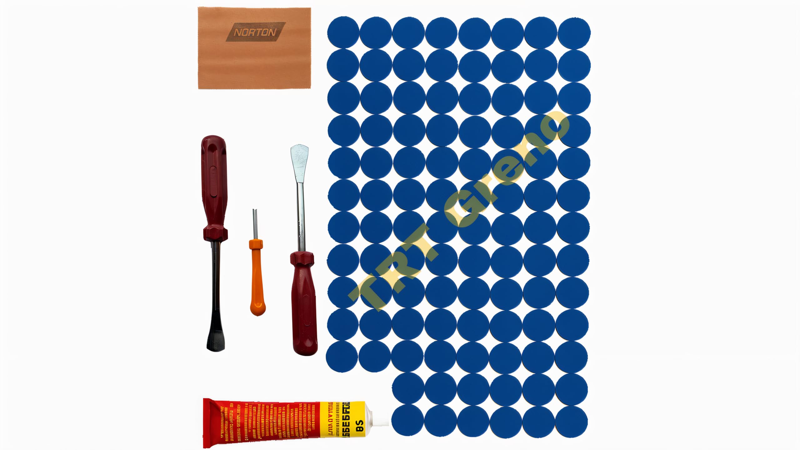 Biycle Tricycle Puncture Repair kit with Essential Items | 100 Cycle punctyre Patches